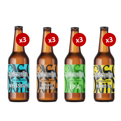 Caisse Panachée Découverte Gasconha : 12 bières